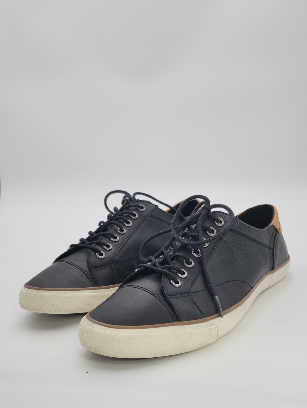 CoachNew York Perkins Mens Low Top Black Leather Sneakers Sz 11 D